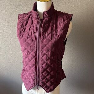 Dublin Quilted Riding Vest Burgundy Equestrian Horse Riding Vest Women’s